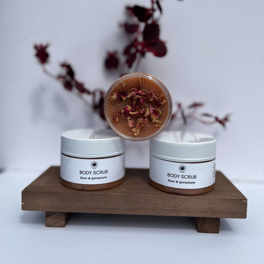 Rose & Geranium Body Scrub